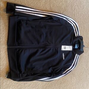 Adidas Black Jacket with White Accents